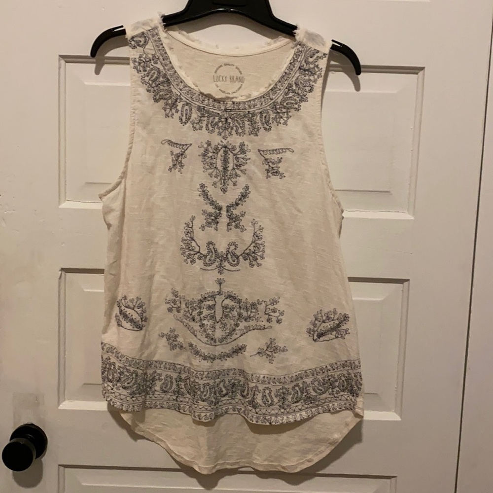 Boho style sleeveless top